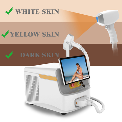 Mesin Penghilang Rambut Laser Medis Portable 808nm-810nm CE Disetujui