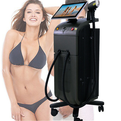 Pelatihan Rincian 15 inci 4 panjang gelombang Diode Laser Hair Removal Device dengan layar sentuh