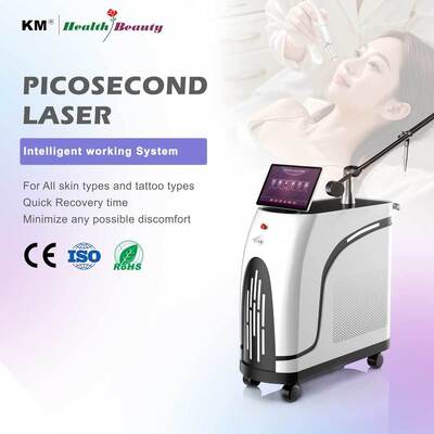 KM High Energy Long Pulse Nd YAG Alexandrite Laser Hair Removal Perawatan Kulit Mesin Laser 755nm 1064nm untuk penggunaan profesional