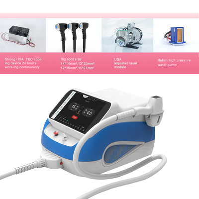 Triple Wave Portable Laser Hair Removal Machine Untuk Salon Klinik Bahasa Inggris Pilihan