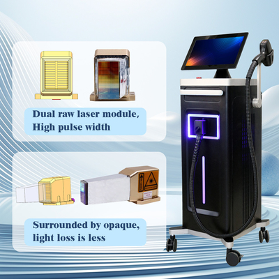 Standing KM Daya Tinggi 1600-2400W Penghapusan Rambut Laser Diode 755/808/1064/940nm Dengan MDSAP