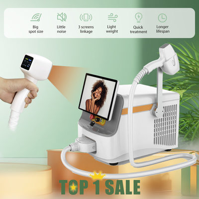 1064nm 808 Diode Laser Portable Beauty Machine Dengan Layar Besar