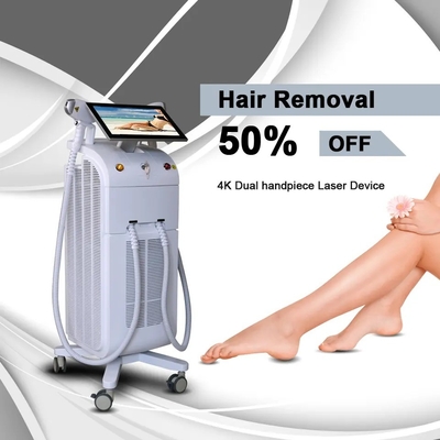808 Diode Laser Hair Removal Machine Profesional Gaya Stasioner Dengan Pendingin Kompresor
