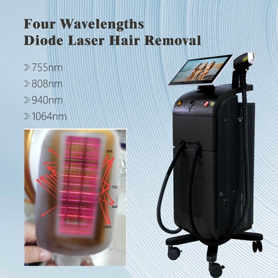 808 Diode Laser Hair Removal Machine Profesional Gaya Stasioner Dengan Pendingin Kompresor