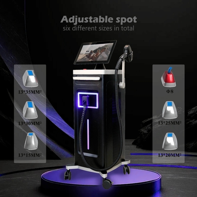 1800W KM High Power Handle Dengan 6 Ukuran Spot yang Dapat Ditukarkan Untuk Penghapusan Rambut Permanen