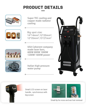808nm 810nm 2 In 1 Diode Laser Hair Removal Machine Salon MDSAP Disetujui