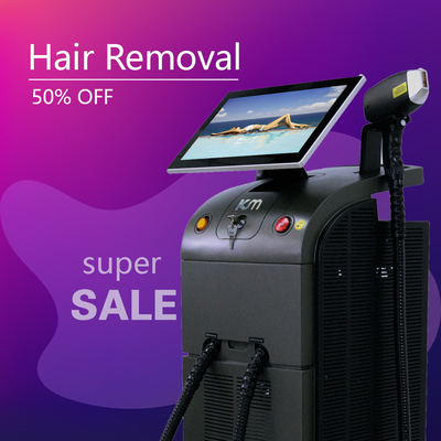 Profesional 808nm Diode Laser Hair Removal Beauty Machine Dengan Manual Pelatihan