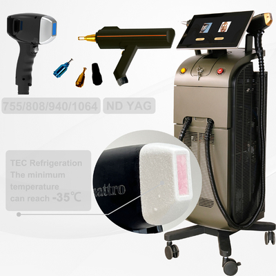 Weifang KM IPL 755 808 1064nm Diode Laser Hair Removal Machine dengan penargetan yang tepat