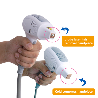 Home Mini Portable Diode Laser Machine Mesin Penghilang rambut gaya stasioner