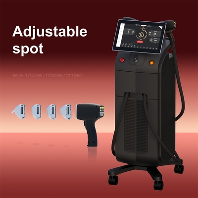 Mesin Penghilang Rambut Laser Dioda 808nm Profesional 1800W dengan Ukuran Titik yang Dapat Ditukar