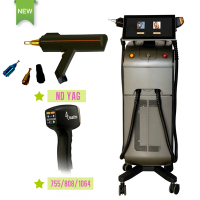 808nm Diode Laser Hair Removal Yag Mesin Penghilang Tato untuk Depilasi Wajah Peralatan Salon Kecantikan