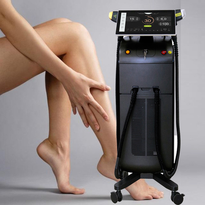 Pelatihan Rincian 15 inci 4 panjang gelombang Diode Laser Hair Removal Device dengan layar sentuh