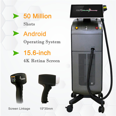 808 755 1064 940nm Laser Ice Hair Removal Machine Untuk Perawatan yang Tepat dan Bertujuan