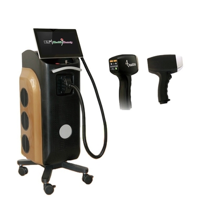 12*12 atau 12*20 atau 15*27 Mesin Penghilang Rambut Laser Diode Ukuran Spot dengan Genggam Dua