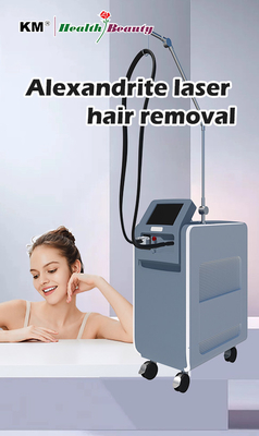 Mesin Laser Permanen ND YAG Alexandrite 755nm Long Pulse Untuk Wanita
