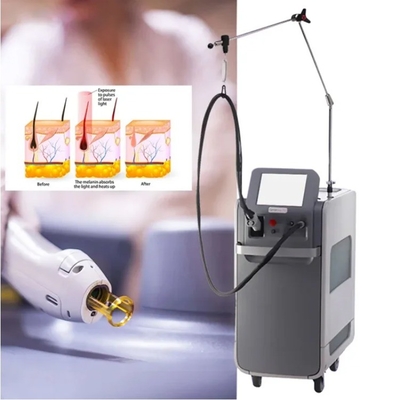 Penghapusan Rambut Lama Weifang KM 755nm Alexandrite 1064nm ND YAG Laser Long Pulse