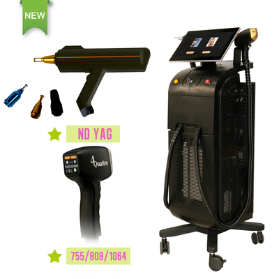 Salun kecantikan IPL Laser Machine Penghapusan Rambut RF Perawatan Kulit Penghapusan Tato