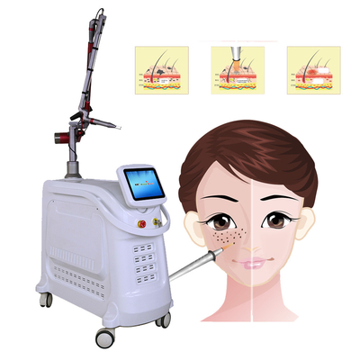 1064nm 532nm 755nm Picosecond Laser Machine Penghapusan Tato / Penghapusan Rambut