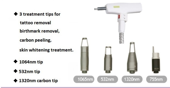 Q Switch Nd YAG Laser Tattoo Removal Machine 1064nm 532nm 1320nm Garansi 2 Tahun