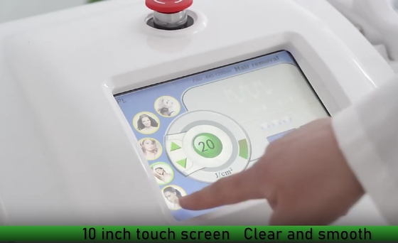 White Shell IPL Laser Hair Removal Machine Untuk Peremajaan Kulit