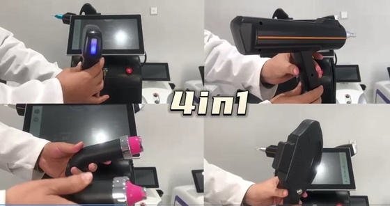 4 In 1 Multifungsi Mesin Kecantikan Mesin Penghapusan Tato Laser Tiga Gelombang