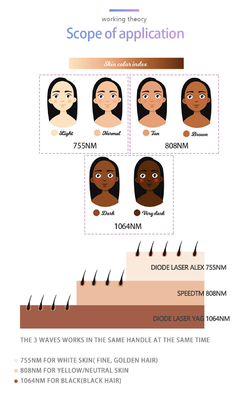 4 In 1 Multifunctional Beauty Laser Machine Hair Removal Untuk Komersial