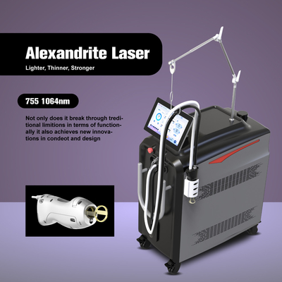 Ukuran besar spot lilin laser alexandrite hair removal rambut putih REMOVAL 2000w alexandrite perangkat laser