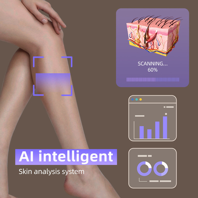 808 Diode Laser Ice Hair Removal Machine 4 panjang gelombang 1064nm Perubahan ukuran titik Sistem Android
