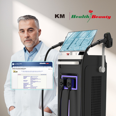 808 Diode Laser Ice Hair Removal Machine 4 panjang gelombang 1064nm Perubahan ukuran titik Sistem Android