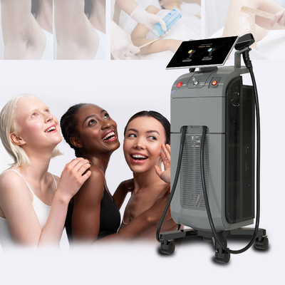 Titanium Ice Diode Laser Epilator Epilation Hair Removal Machine untuk dijual dengan 3 panjang gelombang 755 808 1064nm Semua Jenis Kulit