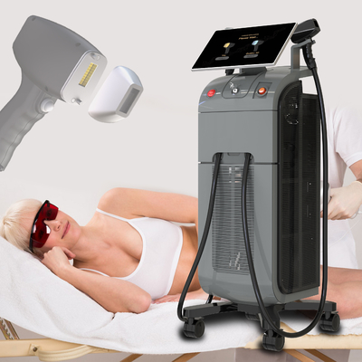 Mesin Penghilang Rambut Laser Berkualitas Tinggi 3 Gelombang 755nm 808nm 1064nm Portable Diode Laser