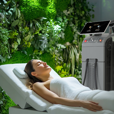 2025 Diode Laser Ice 3 Gelombang 755nm Penghilang Rambut Laser 4 Gelombang Ice Tanpa Rasa Sakit Diode Laser dengan CE ISO TUV