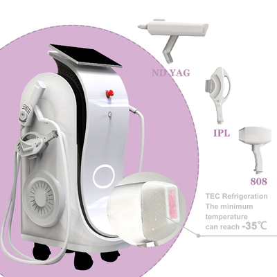 Multifunctional IPL RF DIODE LASER ND YAG LASER penghapusan tato dan penghapusan rambut penggunaan salon peremajaan kulit