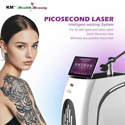 KM High Energy Long Pulse Nd YAG Alexandrite Laser Hair Removal Perawatan Kulit Mesin Laser 755nm 1064nm untuk penggunaan profesional