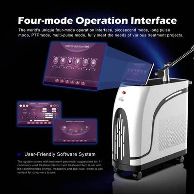 PicoSecond Laser 1064nm 532nm Tanda Lahir Penghapusan Tato Nd Yag Pico Laser Picosecond Picolaser Mesin Penghapusan Tato